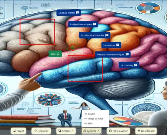 Interface d’une application éducative moderne